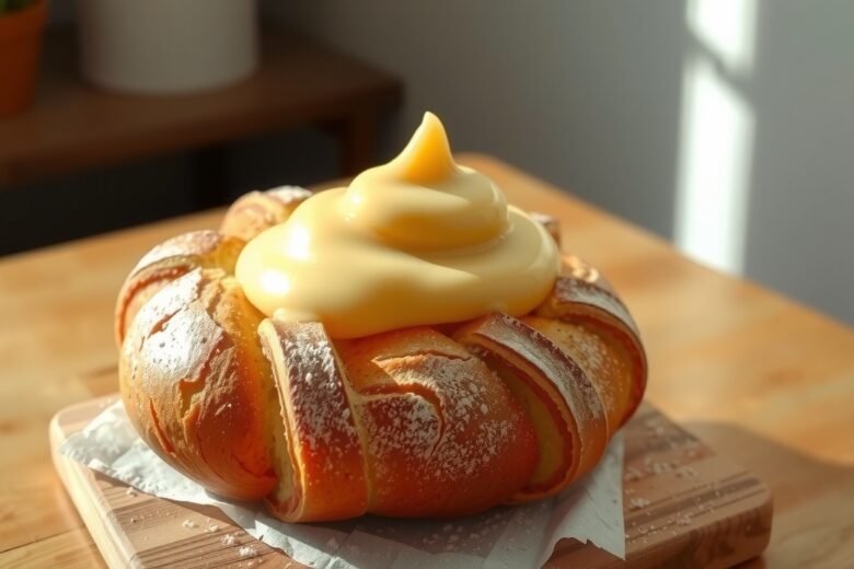Pão Doce com Creme Caseiro 1 Pão Doce com Creme Caseiro
