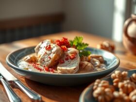 Satsivi: Frango Georgiano ao Molho de Nozes