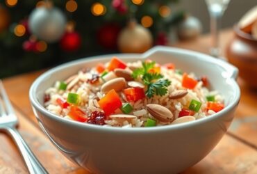 Arroz à Grega Natalino: Receita Festiva e Colorida
