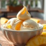 Gelado de Abacaxi Cremoso com Leite Condensado