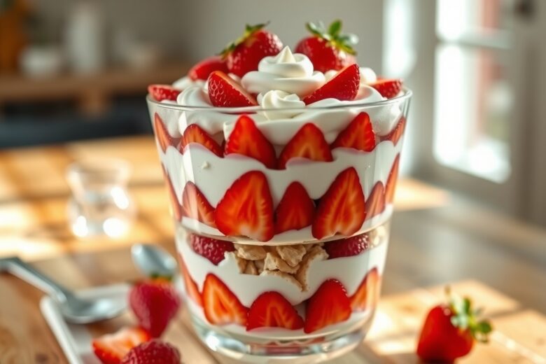 Pavê de Morango Cremoso: Receita Clássica e Fácil 1 Pavê de Morango Cremoso: Receita Clássica e Fácil