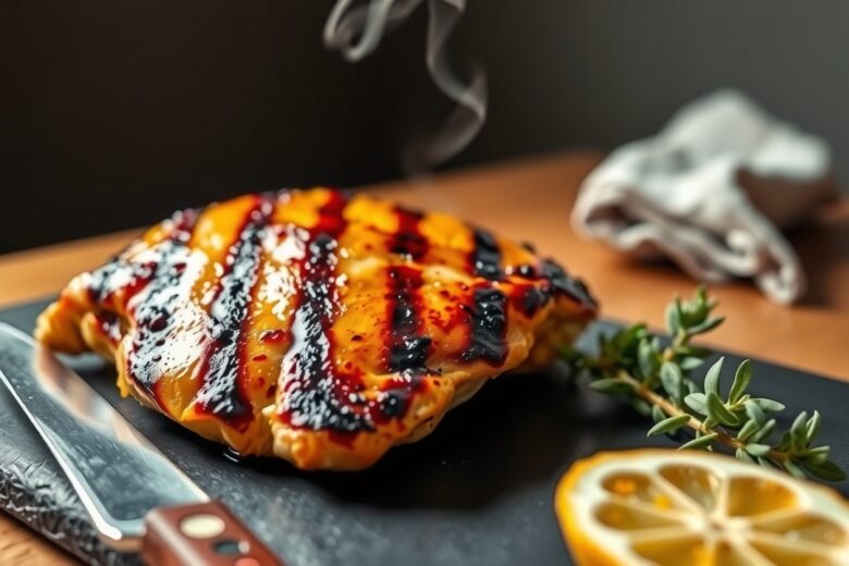 Peito de Frango Grelhado Suculento com Marinada Cítrica 1 Peito de Frango Grelhado Suculento com Marinada Cítrica