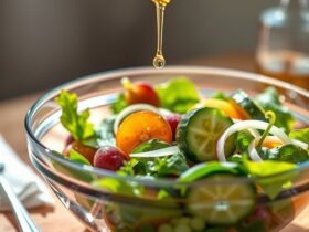 Salada Verde Simples com Molho Vinaigrette Clássico