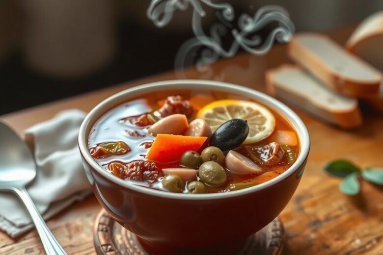 Solyanka: Sopa Russa Clássica de Sabores Defumados e Ácidos 1 Solyanka: Sopa Russa Clássica de Sabores Defumados e Ácidos