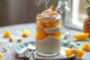 Abacaxi Gelado Cremoso com Merengue
