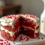 Bolo Red Velvet Tradicional com Cobertura de Cream Cheese