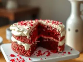Bolo Red Velvet Tradicional com Cobertura de Cream Cheese