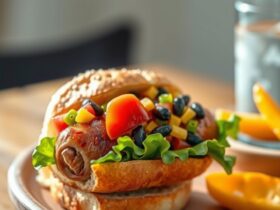 Cachorro-Quente Saudável com Salsicha Caseira de Frango