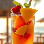 Drink de Verão Refrescante com Frutas Tropicais