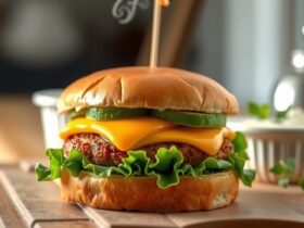 Hambúrguer Saudável Recheado Sem Pão na Air Fryer (Low Carb)