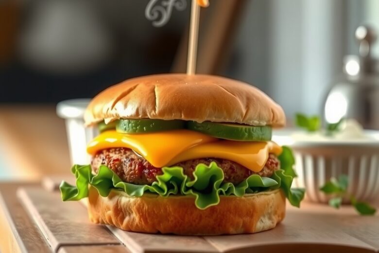 Hambúrguer Saudável Recheado Sem Pão na Air Fryer (Low Carb)