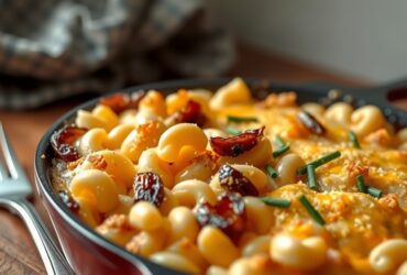 Mac'n Cheese com Cebola Caramelizada e Crocante