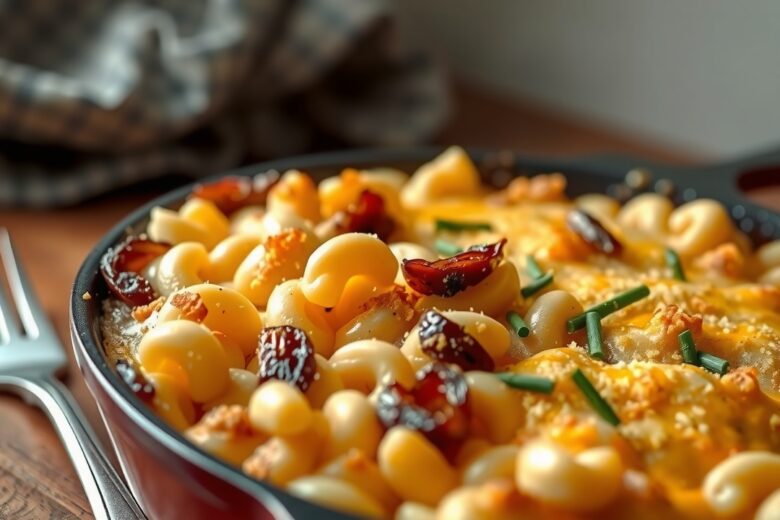 Mac'n Cheese com Cebola Caramelizada e Crocante