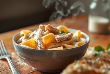 Macarrão Cremoso de Frango Rápido 9 Macarrão Cremoso de Frango Rápido