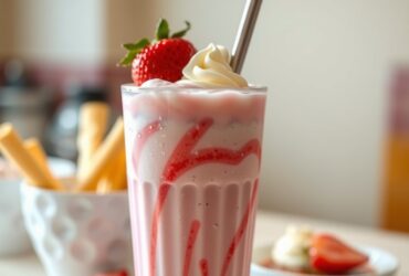 Milk Shake de Morango Clássico: Receita de Lanchonete