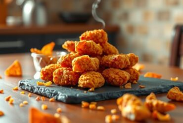 Nuggets Crocantes de Frango com Doritos