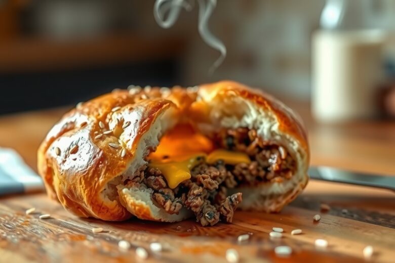 Pão com Carne Moída (Buraco Quente)