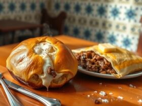 Pão de Fubá Cremoso e Pastelzinho Assado Mineiro