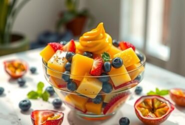 Salada de Frutas Refrescante com Creme de Maracujá 15 Salada de Frutas Refrescante com Creme de Maracujá