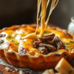 Torta de Mandioca com Costela Desfiada