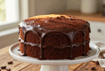 Bolo de Chocolate Clássico Fofinho e Úmido