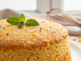 Bolo de Fubá Fofinho com Toque Aromático de Erva Doce