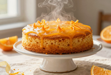 Bolo de Laranja Clássico Fofinho com Calda Cítrica