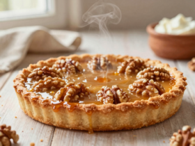 Bündner Nusstorte: Torta Suíça de Nozes Caramelizadas