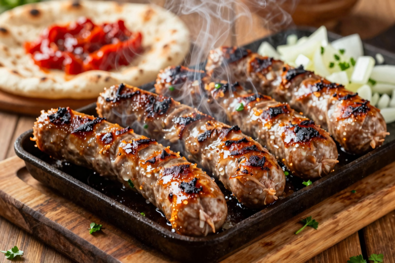 Ćevapi (Salsichas Balcânicas Grelhadas) 1 Ćevapi (Salsichas Balcânicas Grelhadas)