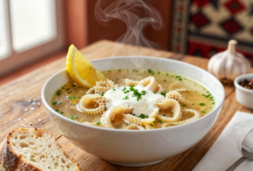 Ciorbă de Burtă Tradicional Romena (Sopa Cremosa de Tripas)