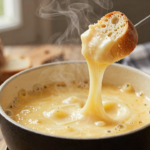 Clássico Fondue de Queijo Suíço Cremoso