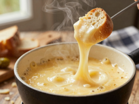 Clássico Fondue de Queijo Suíço Cremoso