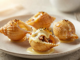 Conchiglione Recheado Clássico com Molho Cremoso
