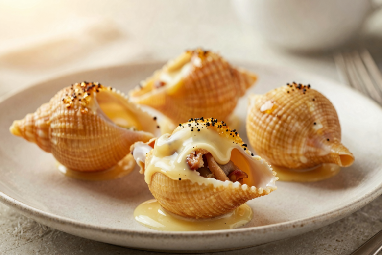 Conchiglione Recheado Clássico com Molho Cremoso