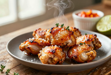 Coração de Frango Crocante na Air Fryer