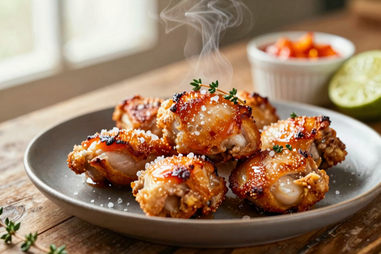 Coração de Frango Crocante na Air Fryer