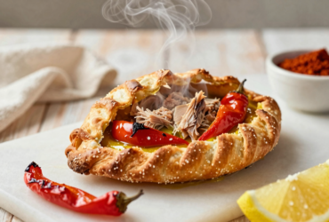Empanada Gallega Tradicional de Atum e Pimentões