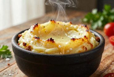 Escondidinho Cremoso de Carne Moída com Purê de Batata