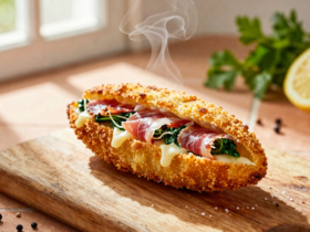 Flamenquín Cordobés Tradicional: O Rolo Crocante de Lombo e Presunto