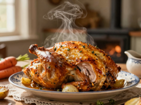 Frango Assado à Moda da Vovó: Suculento e com Sabor de Infância