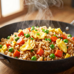 Fried Rice Clássico: Arroz Frito Oriental com Ovos e Legumes