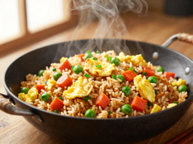 Fried Rice Clássico: Arroz Frito Oriental com Ovos e Legumes