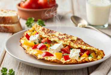 Mish-Mash Búlgaro: O Omelete de Legumes e Queijo Feta