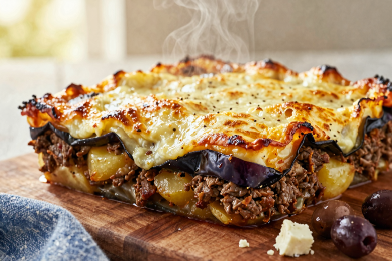 Musaka Grega Clássica com Bechamel Cremoso