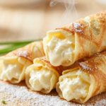 Nalisniki com Recheio de Twaróg (Panqueca Polonesa)