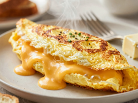 Omelete Clássica com Queijo Derretido