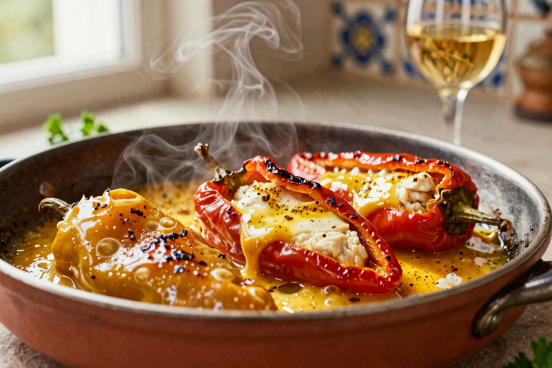 Pimientos Rellenos Clássicos (Pimentões Recheados Espanhóis) 1 Pimientos Rellenos Clássicos (Pimentões Recheados Espanhóis)