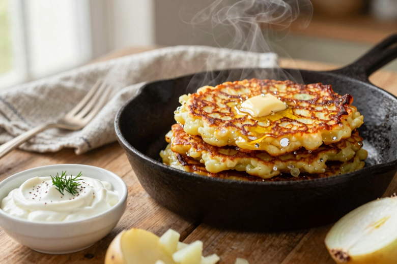 Placki Ziemniaczane: Panquecas Polonesas de Batata Crocantes