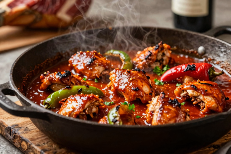 Pollo al Chilindrón: O Clássico Guisado Espanhol de Frango com Pimentões