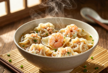 Sopa Wonton Clássica Chinesa (Receita com Camarão e Porco)